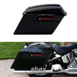 Black Hard Saddlebags W Lids Black Latches for Road King Street Glide 1994-2013
