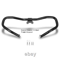 Black Highway Crash Bar Engine Guard for Harley Touring Road King/Street (2014+)