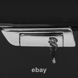 Black King Motorcycle Trunk Rack For Harley Touring Street Glide Road King 14-24