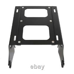 Black King Motorcycle Trunk Rack For Harley Touring Street Glide Road King 14-24