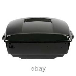 Black King Pack Trunk For Harley Tour Pak Touring Street Glide Road King 09-13