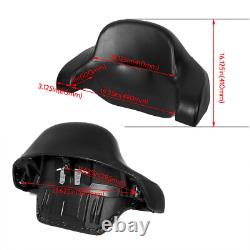 Black King Pack Trunk & Rack For Harley Davidson Touring Street Road Glide 14-25