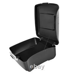 Black King Pack Trunk & Rack For Harley Davidson Touring Street Road Glide 14-25