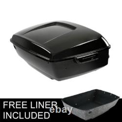 Black King Trunk Mount Rack Fits For Harley Touring Road King Street Glide 14-26