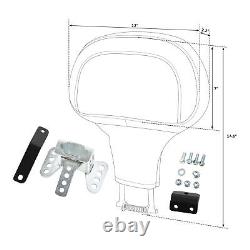 Black Orange Driver Rider Backrest Fit For Harley Touring Road King Street Glide