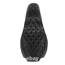 Black Rider Driver Passenger 2-Up Seat For Harley Road King Electra Street Glide