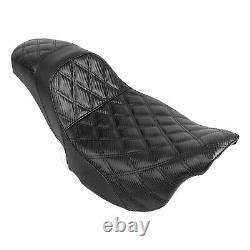 Black Rider Driver Passenger 2-Up Seat For Harley Road King Electra Street Glide