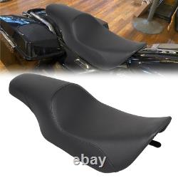 Black Rider Driver Passenger Seat 2-Up For Harley Road King Street Glide FLHR