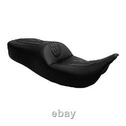 Black Rider Passenger Seat Fits For Harley Touring Road King Street Glide 09-23