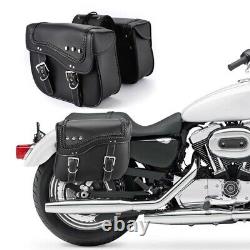 Black Saddlebag Saddle Bags For Harley Touring Road King Street Glide Softail