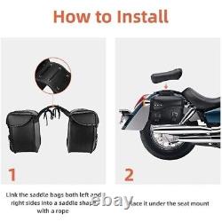 Black Saddlebag Saddle Bags For Harley Touring Road King Street Glide Softail