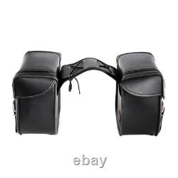 Black Saddlebag Saddle Bags For Harley Touring Road King Street Glide Softail