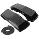 Black Saddlebag Speaker Lids Road King Street Glide Electra Glide 1993-2013