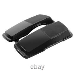 Black Saddlebag Speaker Lids Road King Street Glide Electra Glide 1993-2013