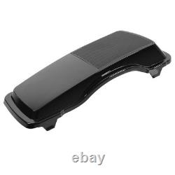 Black Saddlebag Speaker Lids Road King Street Glide Electra Glide 1993-2013