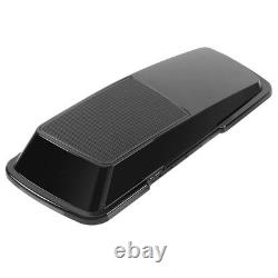 Black Saddlebag Speaker Lids Road King Street Glide Electra Glide 1993-2013