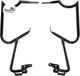Black Saddlebags Bracket Guard Bar Fit For Harley Touring Road King Street Glide