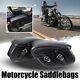 Black Side Saddle Bags Pu Leather For Harley Touring Road King Street Glide Dyna