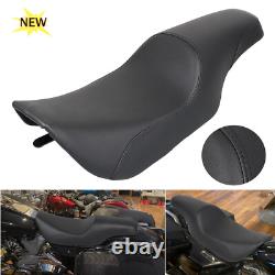 Black Smooth Profiler Seat For Harley Road King FLHR 1997-07 Street Glide 06-07