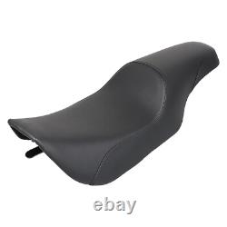 Black Smooth Profiler Seat For Harley Road King FLHR 1997-07 Street Glide 06-07