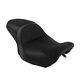 Black Stitch Front Rear Seat For Harley Road King Street Glide Models 1997-2007