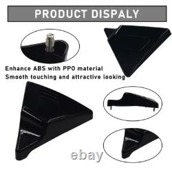 Black Triangle Side Battery Covers for Harley Touring Road King Street Electra