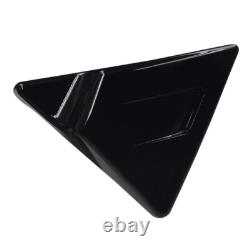 Black Triangle Side Battery Covers for Harley Touring Road King Street Electra