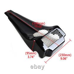 Black Vivid Fairing Chin Spoiler Scoop Fit For Harley Road King Street Glide New