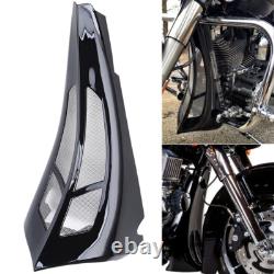 Black Vivid Fairing Chin Spoiler Scoop Fit For Harley Road King Street Glide US