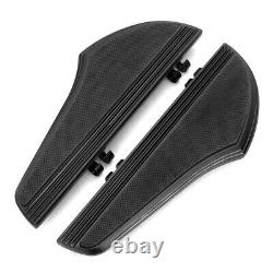 Black footboards floorboards For harley Touring Road King Electra Street Glide