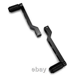 Black footboards floorboards For harley Touring Road King Electra Street Glide