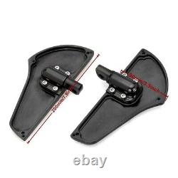 Black footboards floorboards For harley Touring Road King Electra Street Glide