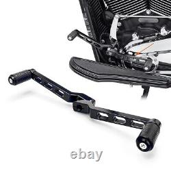 Black footboards floorboards For harley Touring Road King Electra Street Glide