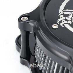 CNC Air Intake Cleaner System For Harley Road King Street Electra Glide Dyna FLS
