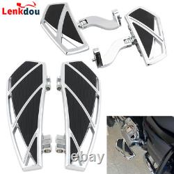 CNC Phantom Floorboard Foot Pegs Pedal For Harley Touring Road King Street Glide