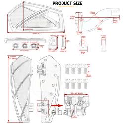 CNC Phantom Floorboard Foot Pegs Pedal For Harley Touring Road King Street Glide
