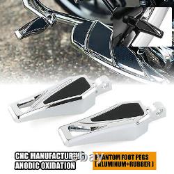 CNC Phantom Foot Pegs Floorboards Shifter Pegs For Harley Street Glide Road King