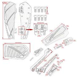 CNC Phantom Foot Pegs Floorboards Shifter Pegs For Harley Street Glide Road King