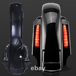 CVO Stretched Rear Dual Cut Extended Fender For Harley Street Glide Road King FL