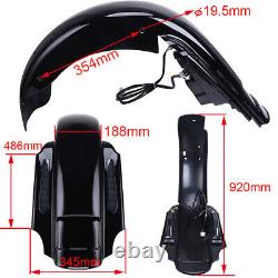 CVO Stretched Rear Dual Cut Extended Fender For Harley Street Glide Road King FL