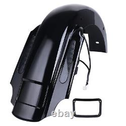 CVO Stretched Rear Dual Cut Extended Fender For Harley Street Glide Road King FL