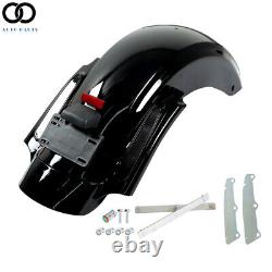 CVO Style Rear Fender System WithLED For Touring 2009 2010 Road King Street Glide