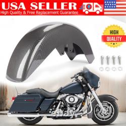 Carbon Fiber ABS Front Fender For Harley Touring Road King Street Glide 89-13 US
