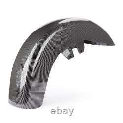 Carbon Fiber ABS Front Fender For Harley Touring Road King Street Glide 89-13 US