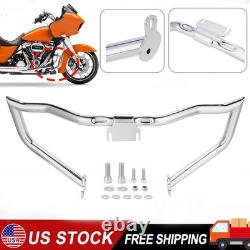 Chopped Engine Guard Crash Bar For Harley Electra Street Glide Road King 14-2025