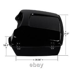 Chopped Pack Trunk Backrest Mount Fit For Harley Tour Pak Road King Glide 09-13