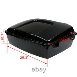 Chopped Pack Trunk Fit For Harley Touring Road King Street Glide 1997-2013 2012