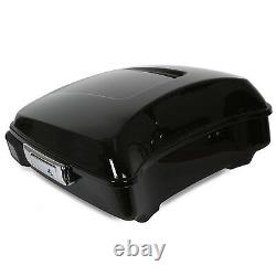 Chopped Tour Pack trunk withTail Light For Harley 14-20 Road King Street Glide