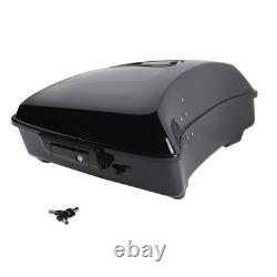 Chopped Tour Trunk Backrest Pad Rack Black Fits 2014-2025 Road King Street Glide