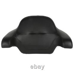 Chopped Tour Trunk Backrest Pad Rack Black Fits 2014-2025 Road King Street Glide